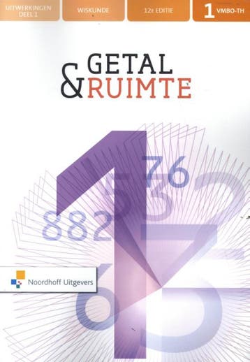 Getal en ruimte 12e ed 1 vmbo th uitwerkingen  9789001826383, Verzenden, Zo goed als nieuw