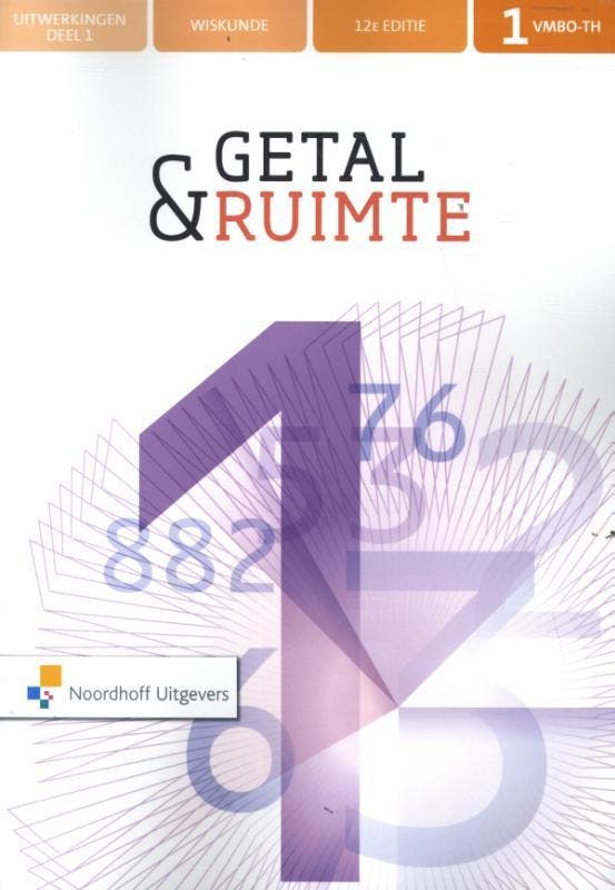 Getal en ruimte 12e ed 1 vmbo th uitwerkingen  9789001826383, Boeken, Techniek, Zo goed als nieuw, Verzenden