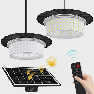Draagbare Zonne-Hanglamp met 244 LED's, 360° Licht, Waterdic, Verzenden, Nieuw