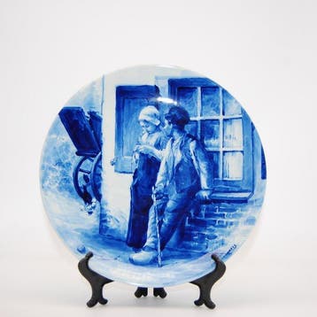 De Porceleyne Fles, Delft - Wandbord - Creamware - 1970 CO, Antiek en Kunst