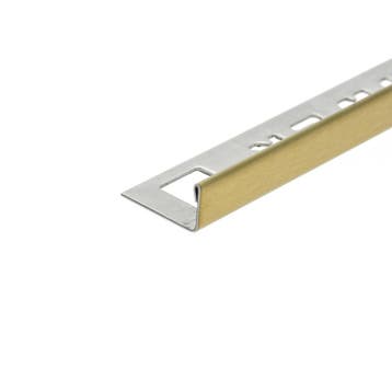 Tegelprofiel OX-Tools Eltex 11mm 270 cm RVS Geborsteld Goud, Ophalen of Verzenden, Nieuw, Overige typen