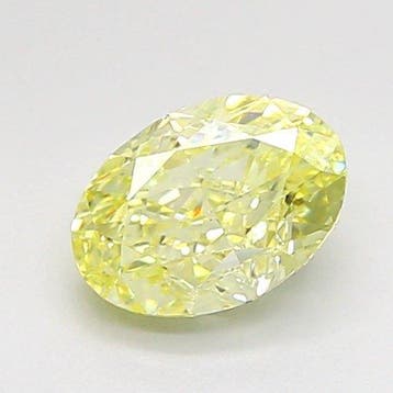 1 pcs Diamant (Natuurlijk gekleurd) - 1.01 ct - Ovaal -, Nieuw