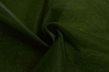 Organza stof - Mosgroen - Per 15 of 50 meter, Overige materialen, 120 cm of meer, Ophalen of Verzenden, Groen