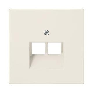 Jung LS range afdekking 2-voudig voor data crème - LS969-2UA, Doe-het-zelf en Verbouw, Elektra en Kabels, Stopcontact, Nieuw