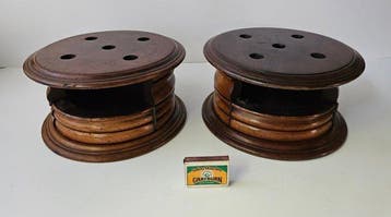 Paar 19e eeuwse Biedermeier stoven / voetenwarmers -