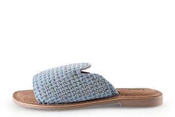 Lazamani Slippers in maat 38 Blauw, Kleding | Dames, Schoenen, Slippers, Lazamani, Zo goed als nieuw, Verzenden