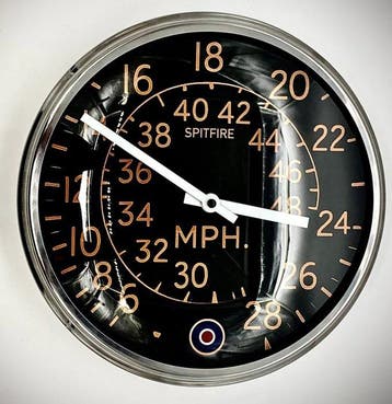 Supermarine Spitfire Mk IX – Wandklok geïnspireerd door een, Antiek en Kunst