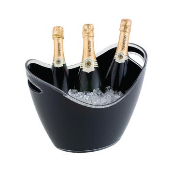 Champagne bowl zwart groot, Ophalen of Verzenden