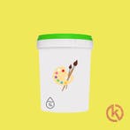 1l Kurkverf - Wandkurk - Geel, Ophalen of Verzenden, Nieuw