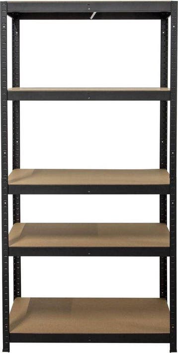 OPBERGREK 5 Planken Zwart, Nieuw