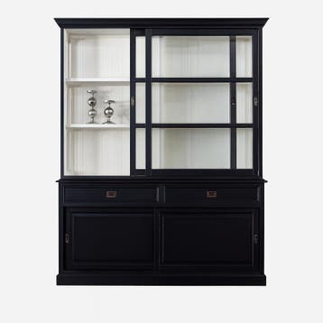 123Kast - Buffetkast Miami Beach - 188x53x218H cm - 2 vitrin, Verzenden, Nieuw