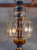 Plafondlamp - Glas, Hout - Midden twintigste eeuw