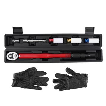 Torque wrench 40Cr ±4% met 3 special sockets 17/19/21mm, Verzenden, Nieuw