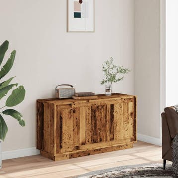 vidaXL Dressoir 102x35x55 cm bewerkt hout oud houtkleurig, Verzenden, Nieuw, Overige houtsoorten