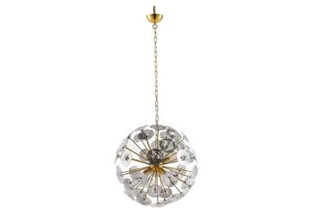 Hanglamp INFINITY HOME van glas en staal, goudkleurig. -, Ophalen of Verzenden, Nieuw