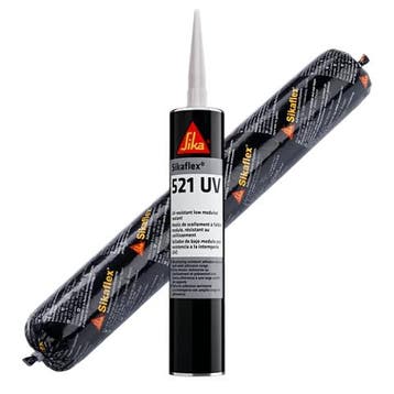 Sika Industrie Sikaflex 521 uv 1 stuk, 300 ml, zwart,, Verzenden, Nieuw