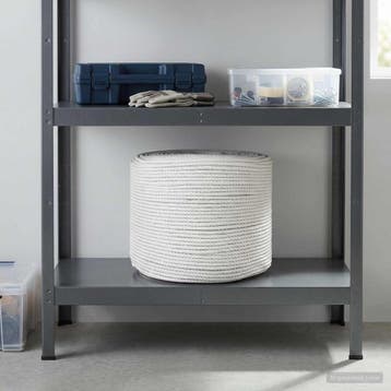vidaXL Katoenen Touw 14 mm 250 m Wit 100% Katoen, Verzenden, Nieuw
