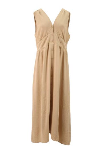 Vila Jurk in maat 42 Beige, Vila, Verzenden, Zo goed als nieuw, Beige