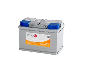 Dynac Deep Cycle AGM accu 12 volt 75 ah, Caravans en Kamperen, Ophalen of Verzenden, Nieuw