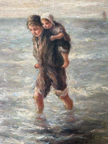 Josef Israels (1824-1911), Toegeschreven aan - Kinderen in