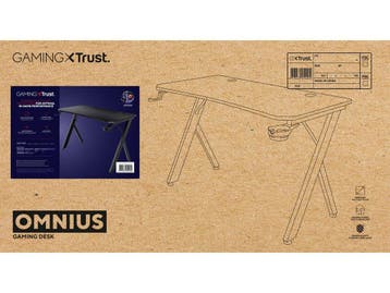Trust Gaming GXT 710 Luminus Pro Gaming Bureau 120x60 met, Verzenden, Zo goed als nieuw