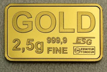 2,5g - Goud (Zonder minimumprijs)