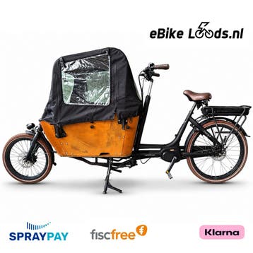 Vogue E-bakfiets Carry (2023) met regenhuif, inclusief gr..., Fietsen en Brommers, Ophalen of Verzenden, Nieuw, Overige merken