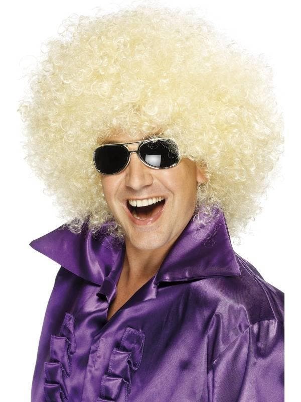 Pruik Afro new look blond, Hobby en Vrije tijd, Feestartikelen, Nieuw, Ophalen of Verzenden