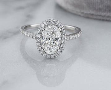 Ring - 14 karaat Witgoud - 1.20ct. tw. Diamant (Natuurlijk), Nieuw