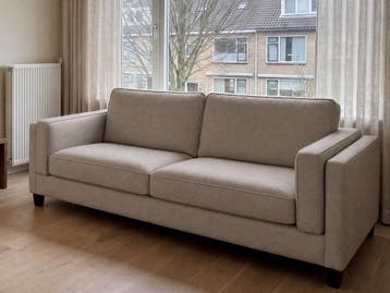 Bankstel Purmerend - 2 zits banken - Taupe, Nieuw, Stof