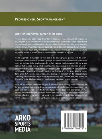 Sport en economie: samen in de spits - Trudo Dejonghe, Boeken, Verzenden, Zo goed als nieuw, Trudo Dejonghe