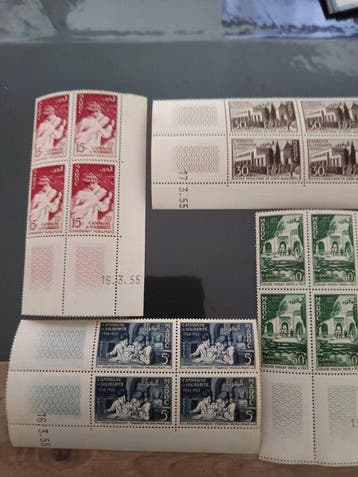 Marokko 1951/1955 - Marokkaanse munten, periodes 1951–1955, Gestempeld