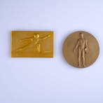 Luxemburg, België. Lot de deux médailles en bronze, Julien