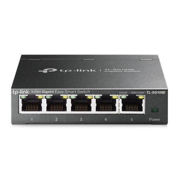 TP-Link TL-SG105E - switch - 5-poorts - Gigabit - Easy Smart, Computers en Software, Ophalen of Verzenden, Nieuw