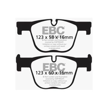 EBC 12+ BMW 335 3.0 Turbo (F30) Redstuff Rear Brake Pads, Ophalen of Verzenden, Nieuw