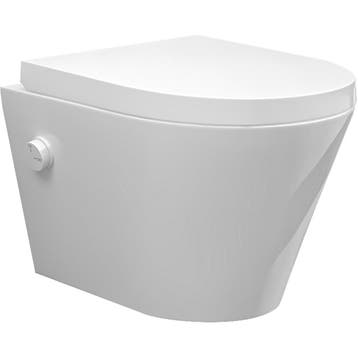 Wiesbaden Vesta Wandcloset Rimless met Bidetkraan - Koud, Doe-het-zelf en Verbouw, Sanitair, Ophalen of Verzenden, Nieuw