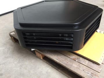 25 kw CV luchtverwarmer Kampmann, zwart (7 stuks op voorraad, Ophalen of Verzenden, Gebruikt, 800 watt of meer, Overige typen
