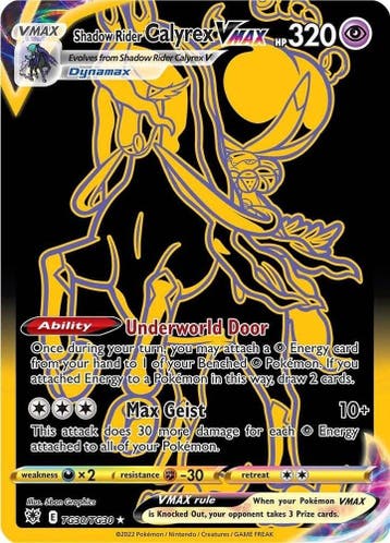 Shadow Rider Calyrex Vmax tg30/tg30 Astral Radiance, Ophalen of Verzenden, Nieuw, Losse kaart, Foil