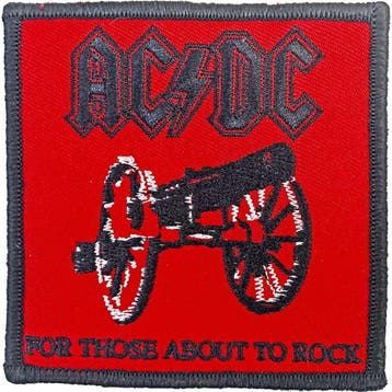 AC/DC - For Those About To Rock patch officiële merchandise, Ophalen of Verzenden, Nieuw, Kleding
