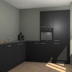 Zwarte keuken Portland 78754, Verzenden, Nieuw