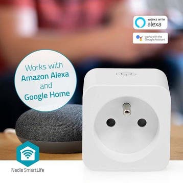 Nedis SmartLife Slimme Stekker - Wi-Fi - IP21 - Energiemeter, Verzenden, Zo goed als nieuw