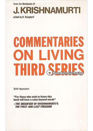 Commentaries on living Third series Krishnamurti, Verzenden, Gelezen