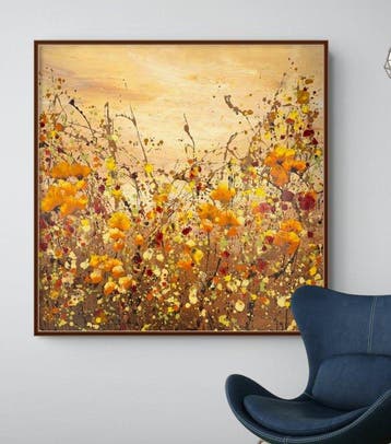 Irina Morisch - Dancing with the wind - square floral