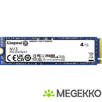 Kingston SSD NV3 4TB, Computers en Software, Harde schijven, Verzenden, Nieuw, Kingston
