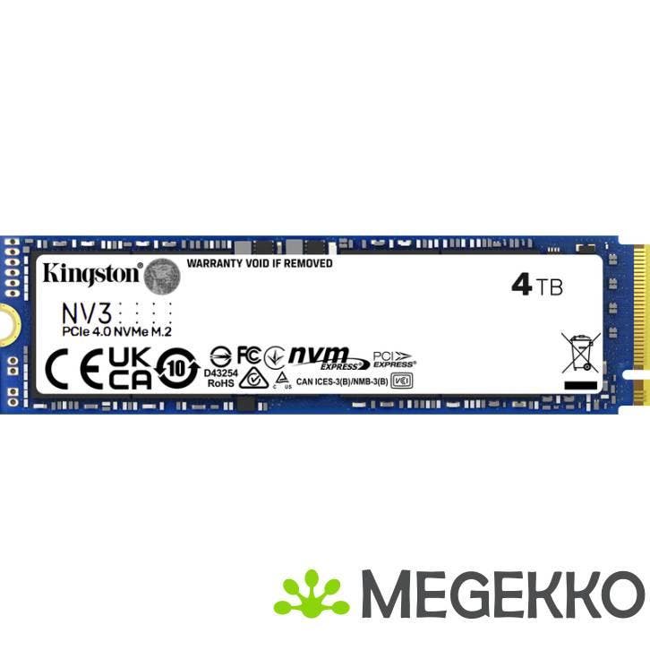 Kingston SSD NV3 4TB, Computers en Software, Harde schijven, Nieuw, Verzenden