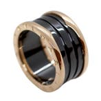 Bvlgari - Ring - B.zero 1 - 18 karaat Roségoud, Keramiek, Nieuw