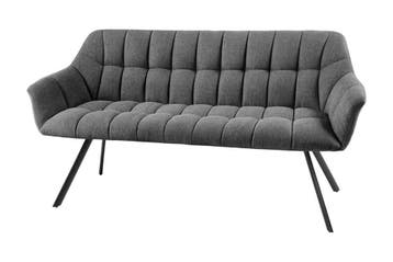 Eetkamerbank PAPILLON 165cm antraciet flatweave met, Ophalen of Verzenden, Nieuw