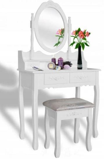 Tafel make-up modern vintage | Wit | Laatste Stuks!, Ophalen of Verzenden, Nieuw
