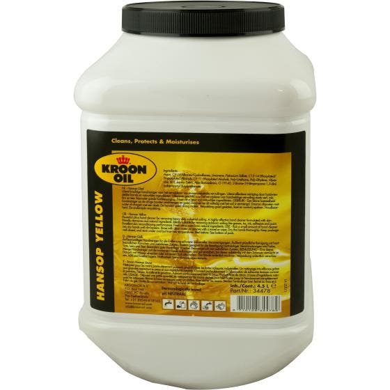 Kroon Oil Handzeep Hansop Yellow 4.5 Liter, Auto diversen, Autogereedschap, Nieuw, Ophalen of Verzenden