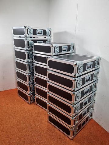 Flightcase 19 inch Rackcase PRO (tunnel) van 3HE t/m 32HE, Nieuw, Audio